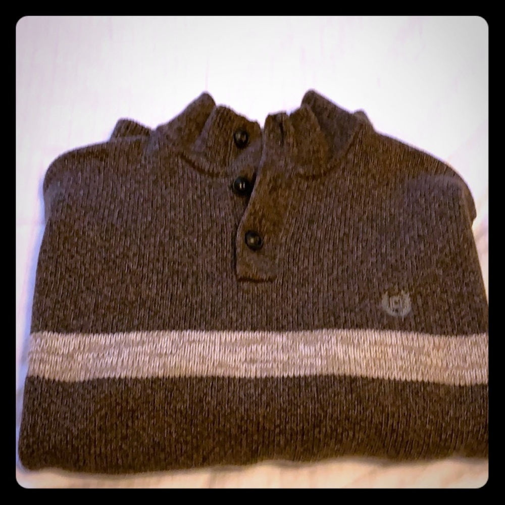 Brown and tan Chaps sweater